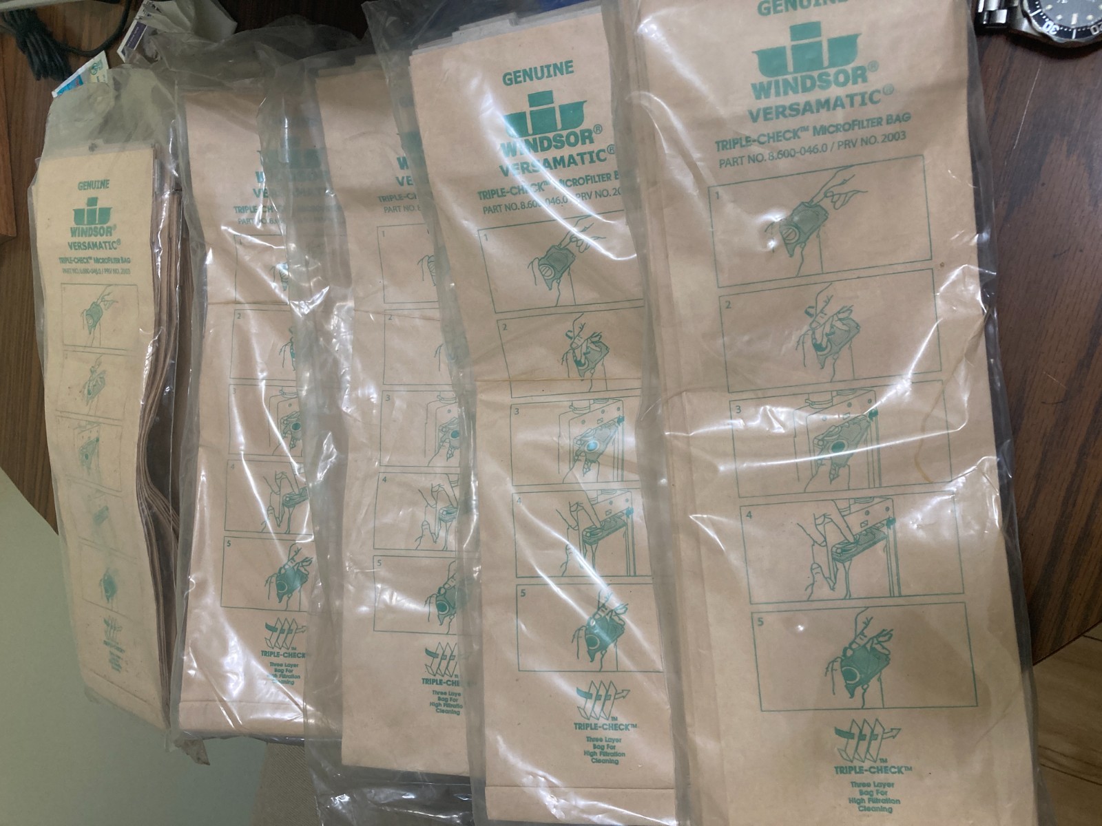 NEW Genuine Windsor VERSAMATIC TRIPLE CHECK MICROFILTER Bags 10 pk NOT GENERIC gallery