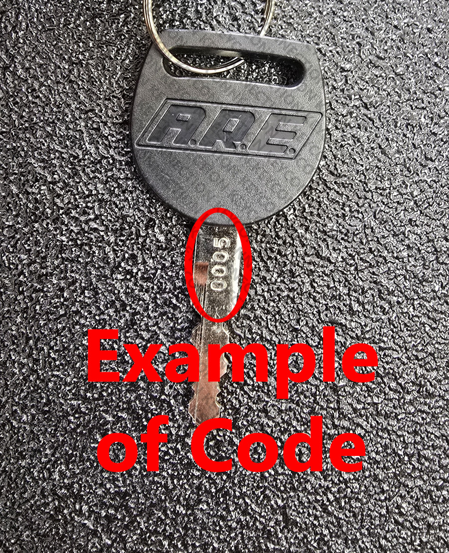 A.R.E. ARE Truck Cap Key Cut to Your Code 0001 - 0020 gallery