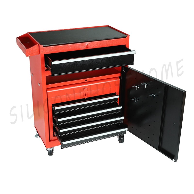 5 Drawers Rolling Tool Chest Rolling Tool Storage Cabinet with Wheels gallery