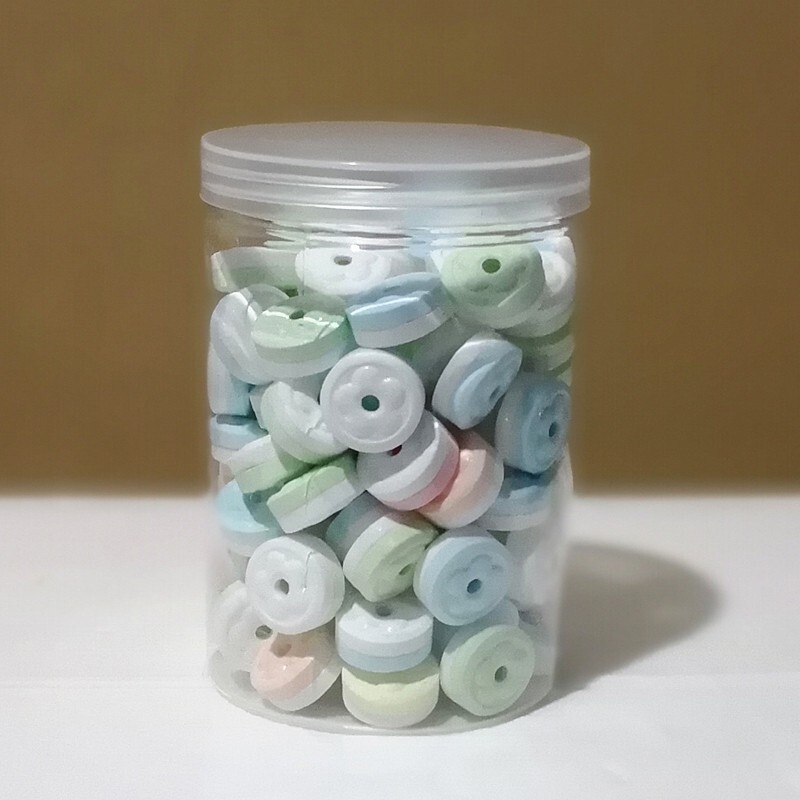 45pcs 280ml Plastic Jars with Screw on Lids Storage Jars with Sealing Caps gallery
