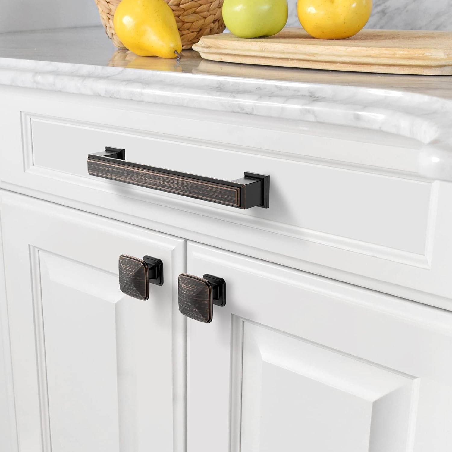 Oil Rubbed Bronze 5in (128mm) Drawer Handle Cabinet Pull (Pack of 9) gallery