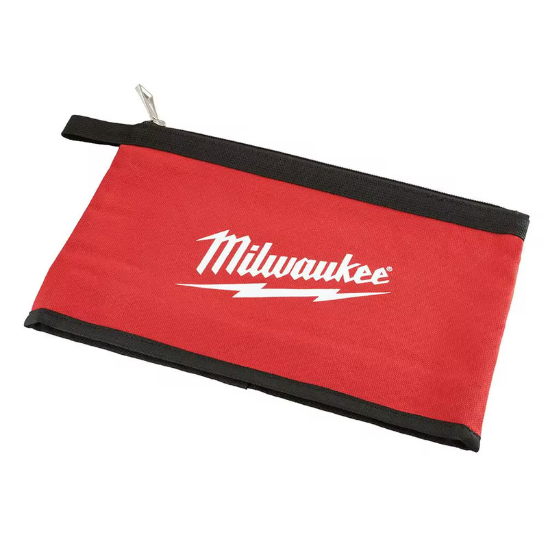 Milwaukee Tool Bag Set 12in Red Zipper Pouch 4 Pack Heavy Duty Canvas Storage gallery