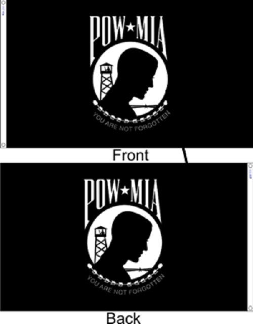 2x3 Pow Mia POWMIA Double Sided Flag Polyester Nylon House banner Grommets gallery