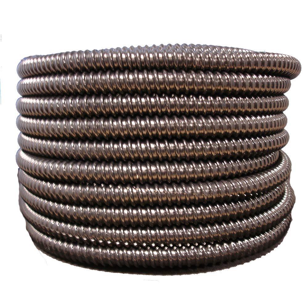 2" x 25' Black, Flexible PVC NON-Split Corrugated Tubing, Wire Loom – UV Rated gallery