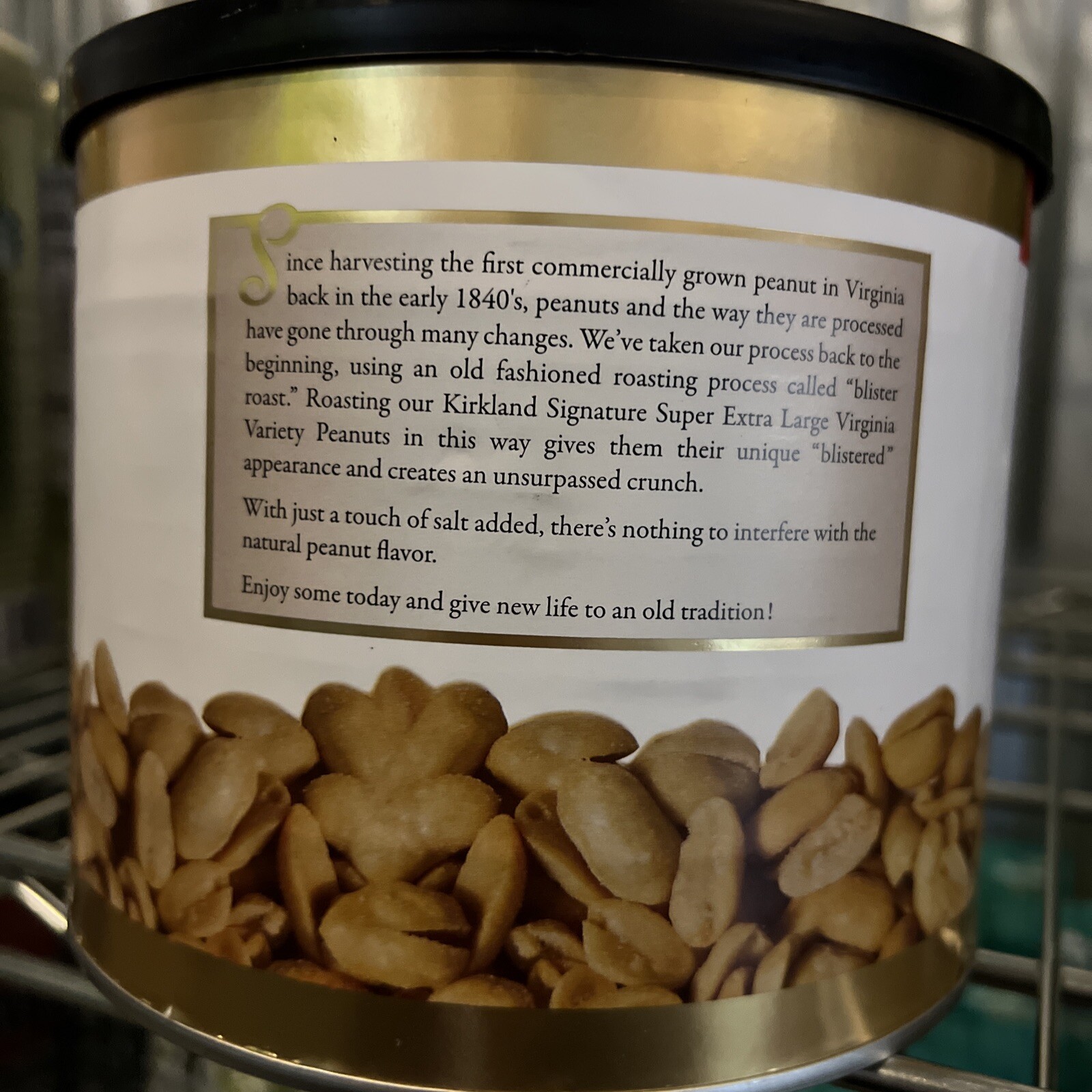 Kirkland Signature Extra-Large Peanuts Virginia Roasted Salted USA 2.5 pounds gallery