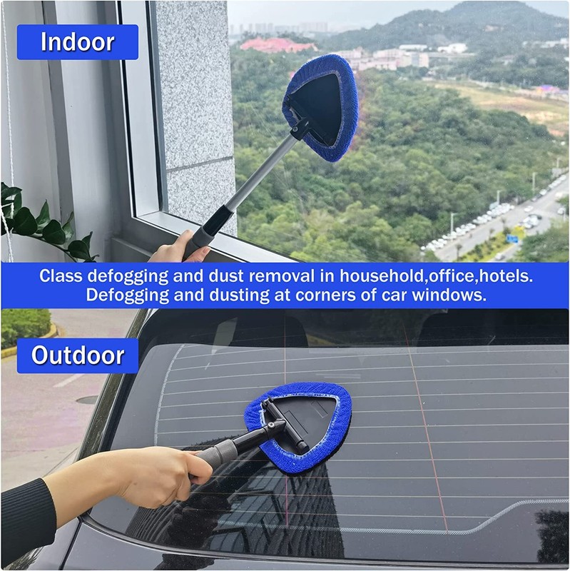 Windshield Cleaning Tool Kit Car Window Glass Wiper Cleaner Brush Pad Extendable gallery