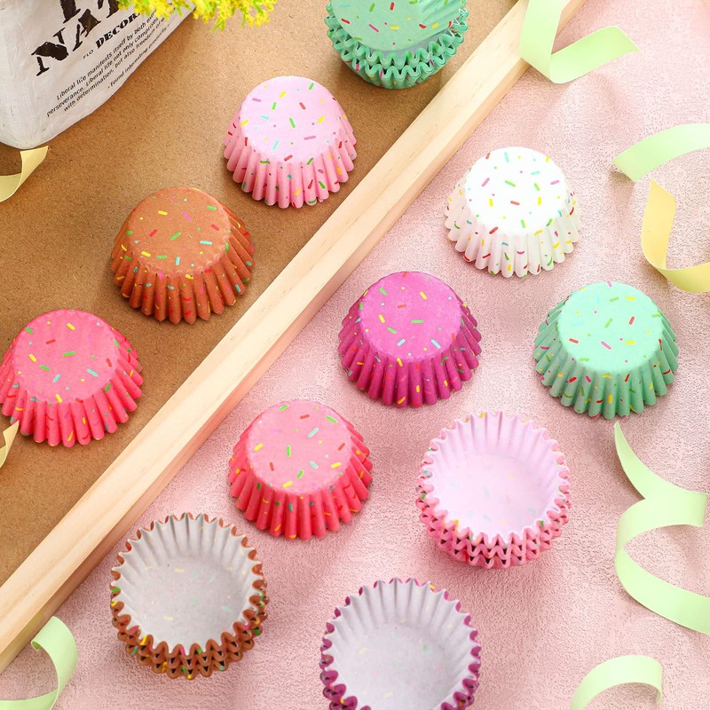 600 Count Icing Design Mini Cupcake Liner Baking Cups Paper Small Candy Cups ... gallery
