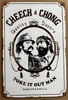 Cheech & Chong ZIG ZAG Style Tin Sign (420 Dope Ganja Weed Coke Bud Coors W42373 gallery