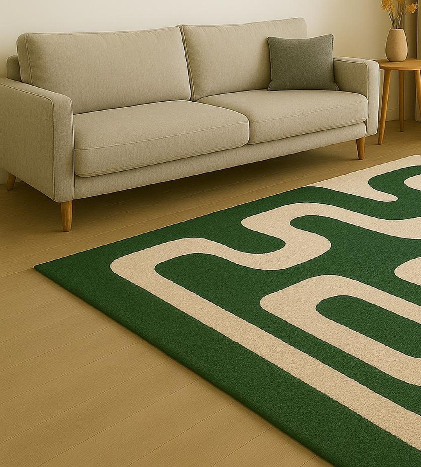 Handmade Rug | Irregular Rug | Wool Rugs | Living Room Rug | Tufted A330 gallery