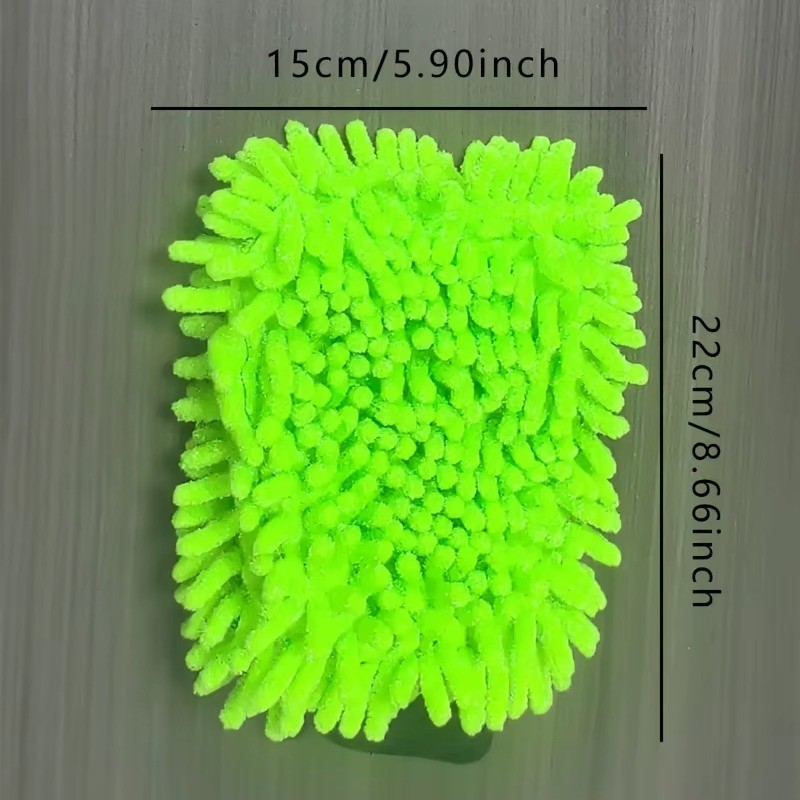 2 Pack Microfiber Car Wash Mitt Scratch Free Ultra Absorbent Car Cleaning Gloves gallery