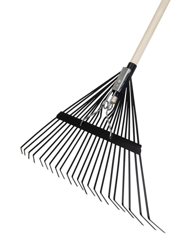 True Temper Steel Tine Leaf Rake Hardwood/Steel Handle For Lawns Gardening And gallery