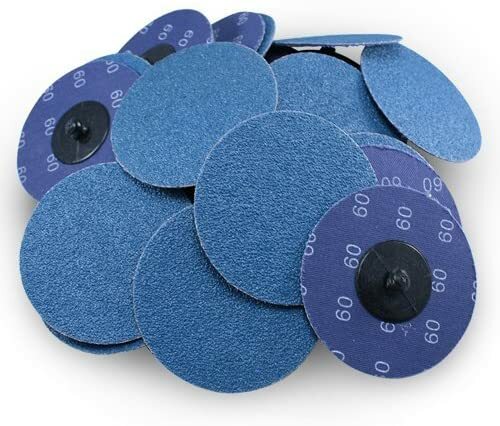 25X 3 inch Zirconia Type R Sanding Quick Change Disc 24 Grit Die Grinder 75mm gallery