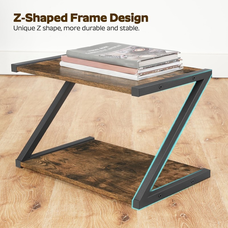 Desktop Printer Stand, 2-Tier Printer Table with Storage Shelf, Under Desk Pr... gallery