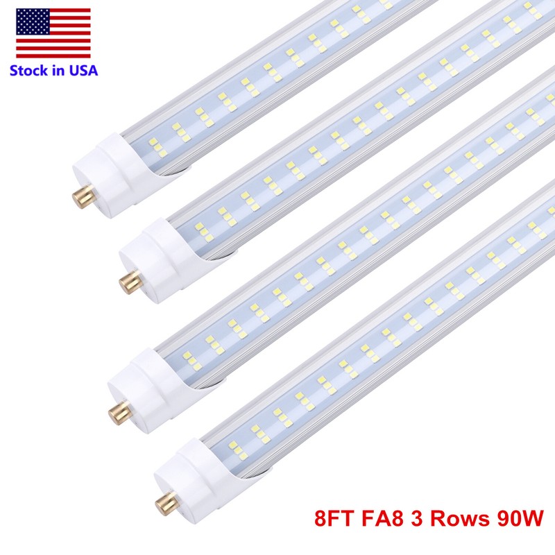 8FT led shop light Single Pin FA8 LED Tube Light (Ballast Removed) Garage Light gallery