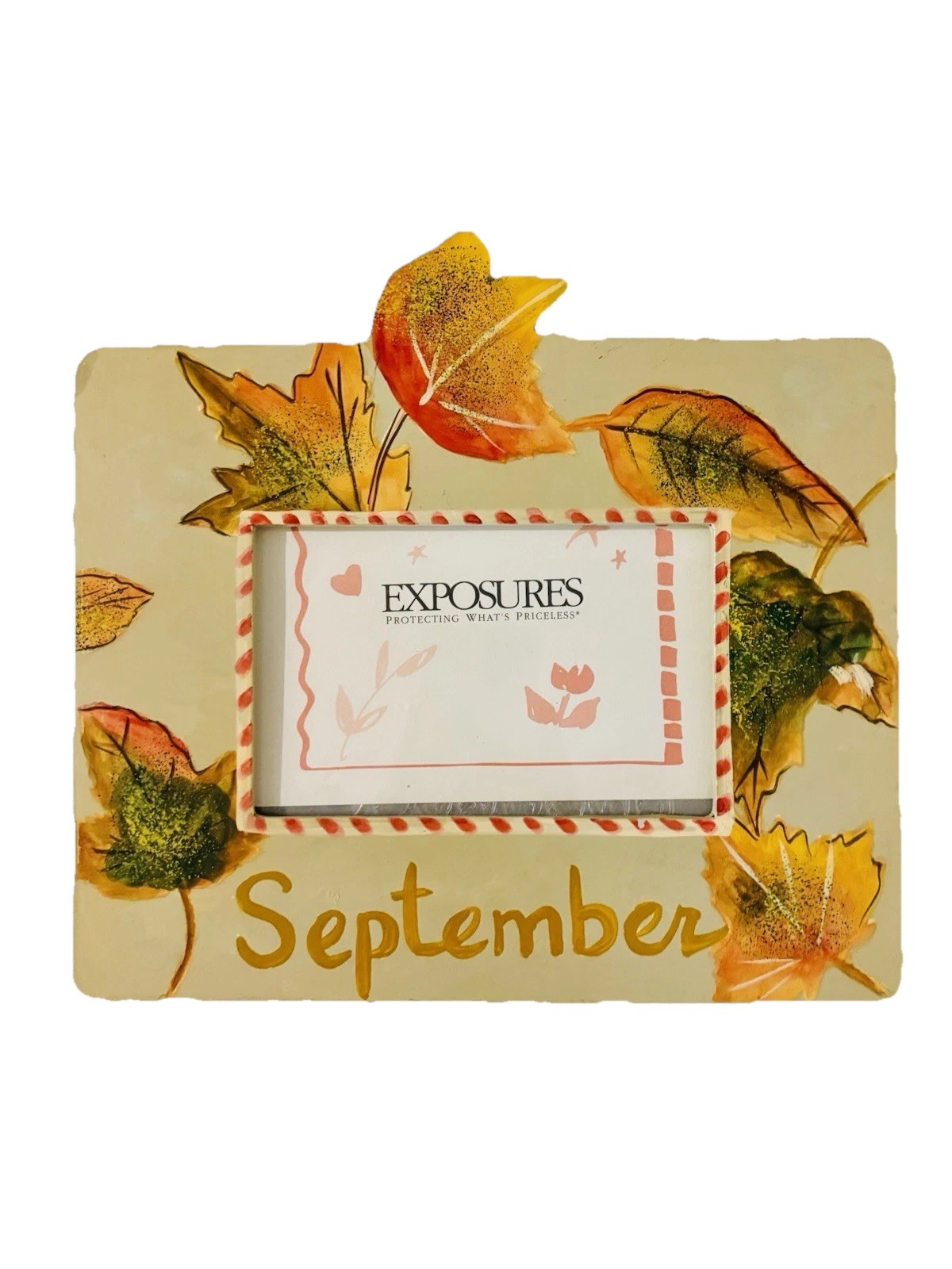 Exposures “September” 4x6 Picture Frame - Beautiful Handpainted! gallery