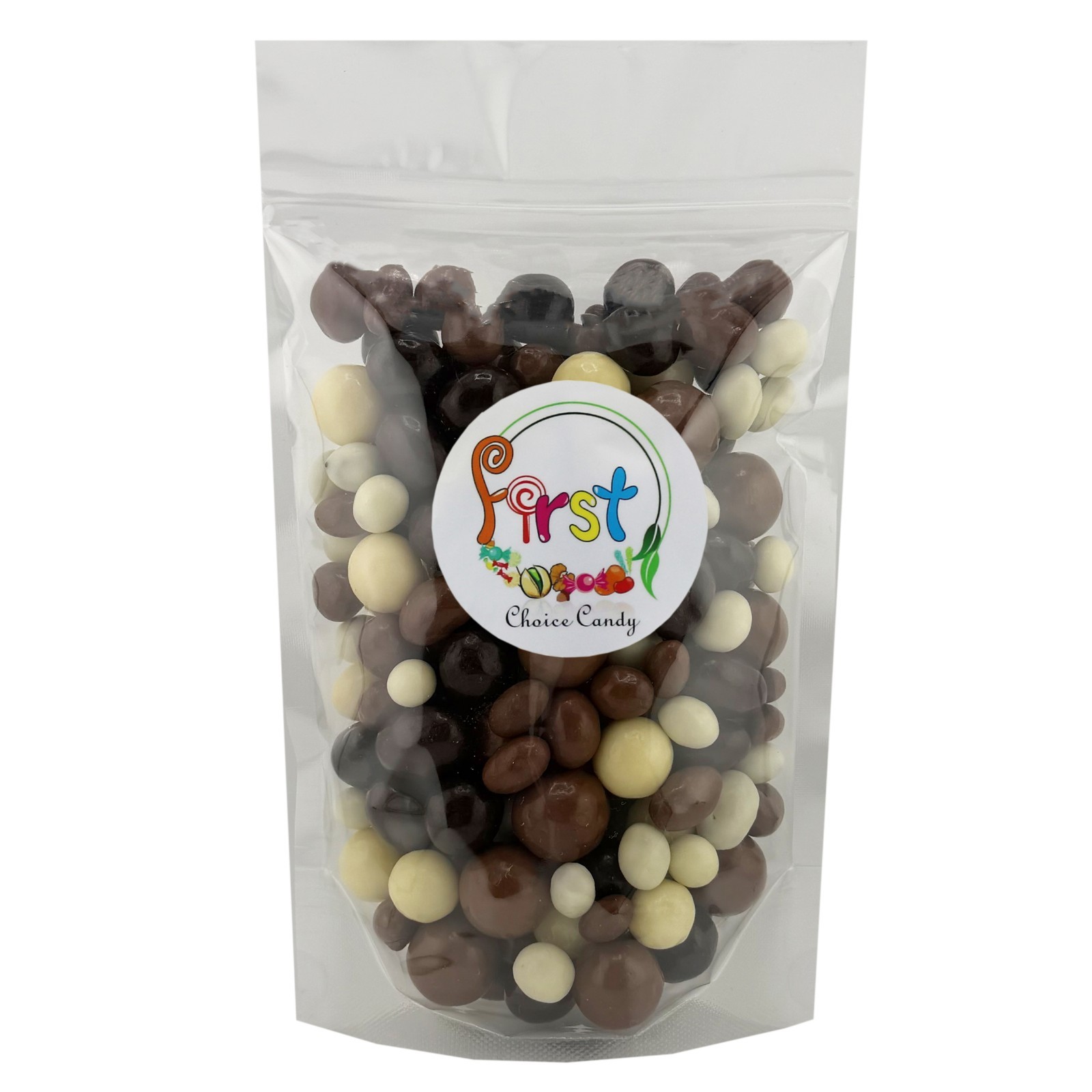 FirstChoiceCandy Bridge Mix Classic Milk, Dark & White Chocolate Covered Nuts gallery