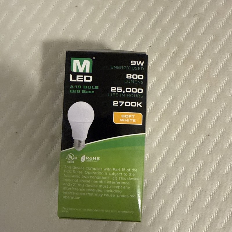 1 PACK 60w Equivalent 9w MaxLite Dimmable LED Light Bulbs Soft White 800 Lumens gallery