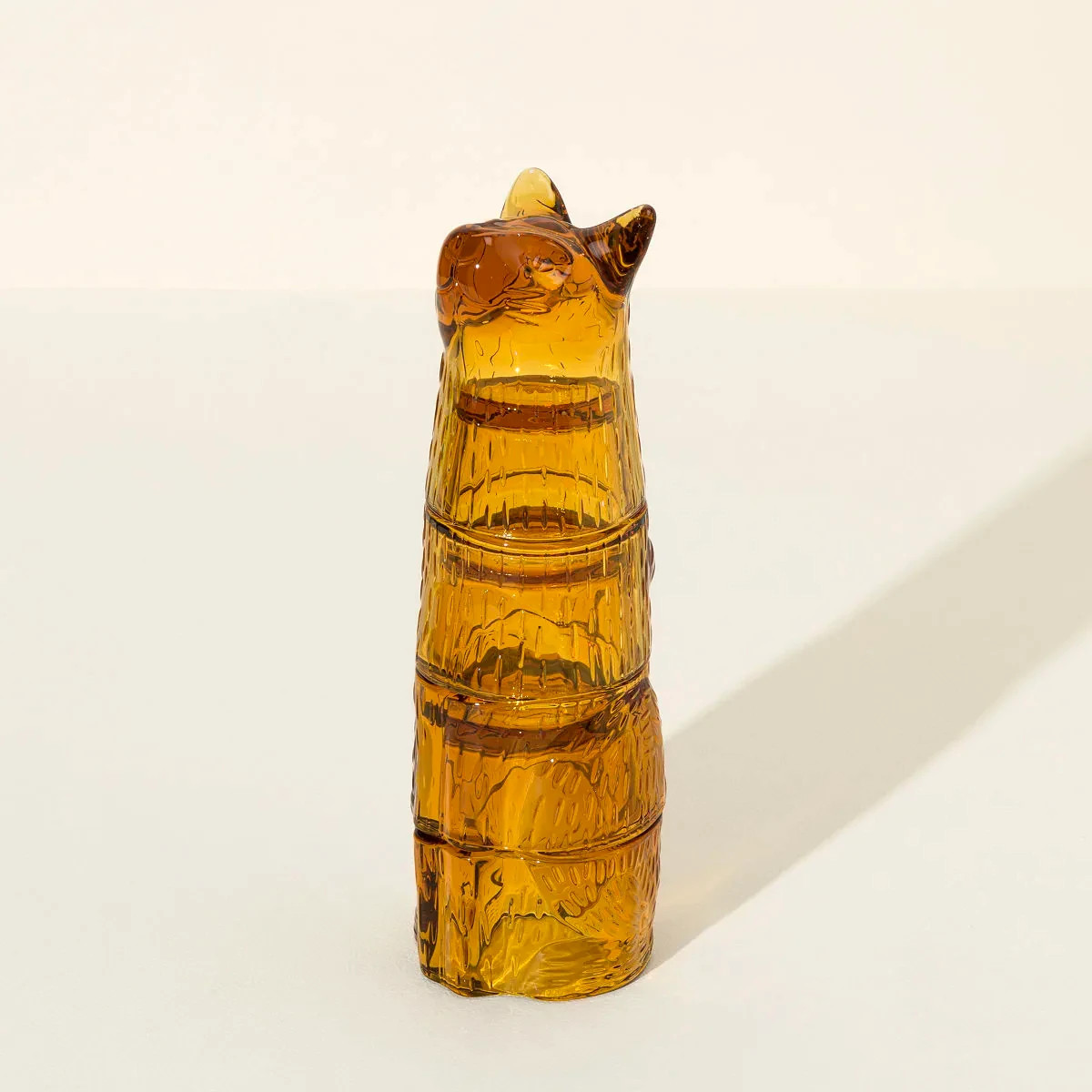 Amber Cat Stacking Glass Set gallery