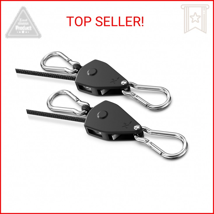 VIPARSPECTRA Retractable Heavy Duty Ratchet Tie Down Straps [2 Pack, 8ft, 75lbs/ gallery