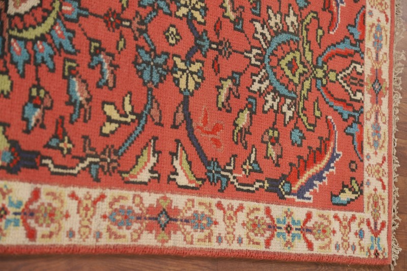 Heriz Serapi 8 ft. Runner Indian Oriental Rug Hand-knotted Wool 7' 11" x 2' 6" gallery
