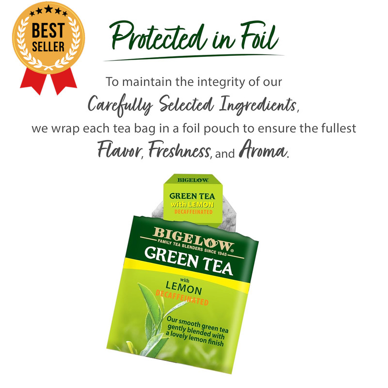 Decaffeinated Green Tea with Lemon, Decaf Tea with Green Tea and Lemon, 20 Count gallery
