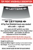 CHRYSLER 300C WINDSHIELD DECAL STICKER 44"w x 3"h ANY 1 COLOR gallery