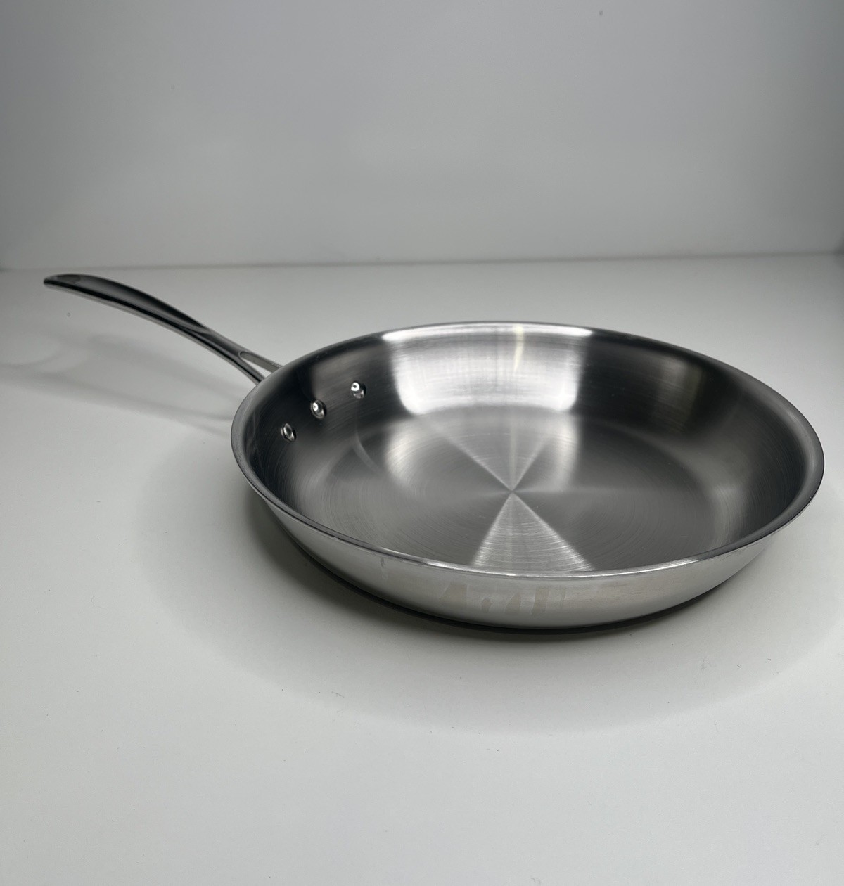 Calphalon Stainless Steel 10 inch Tri Ply Skillet Steak Fry Pan 1390 no lid gallery