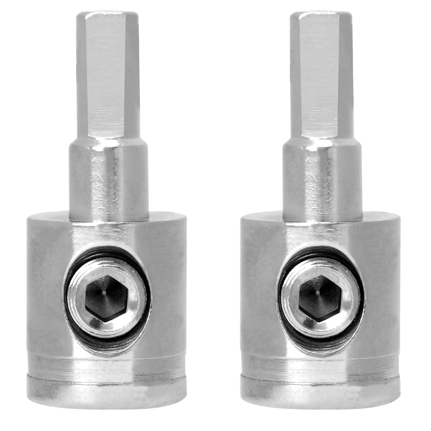 Compact 1/0 to 4 Gauge Wire Reducer - Lightweight Brass with Set Screw, 2 Count gallery