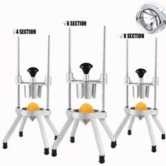 VEVOR Fruit Dicer 4/6/8 Sections Citrus Lemon Wedge Slicer Vegetable Cutter
