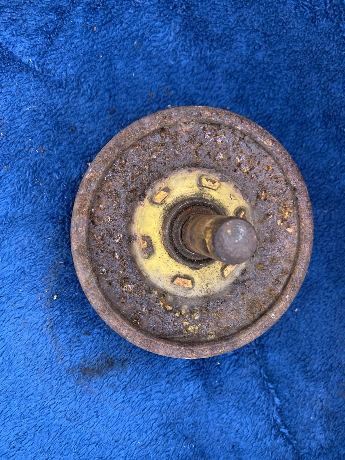 early HO39 DECK (4 1/8") DOUBLE DRIVE PULLEY JOHN DEERE 110 112 ROUND FENDER 101 gallery
