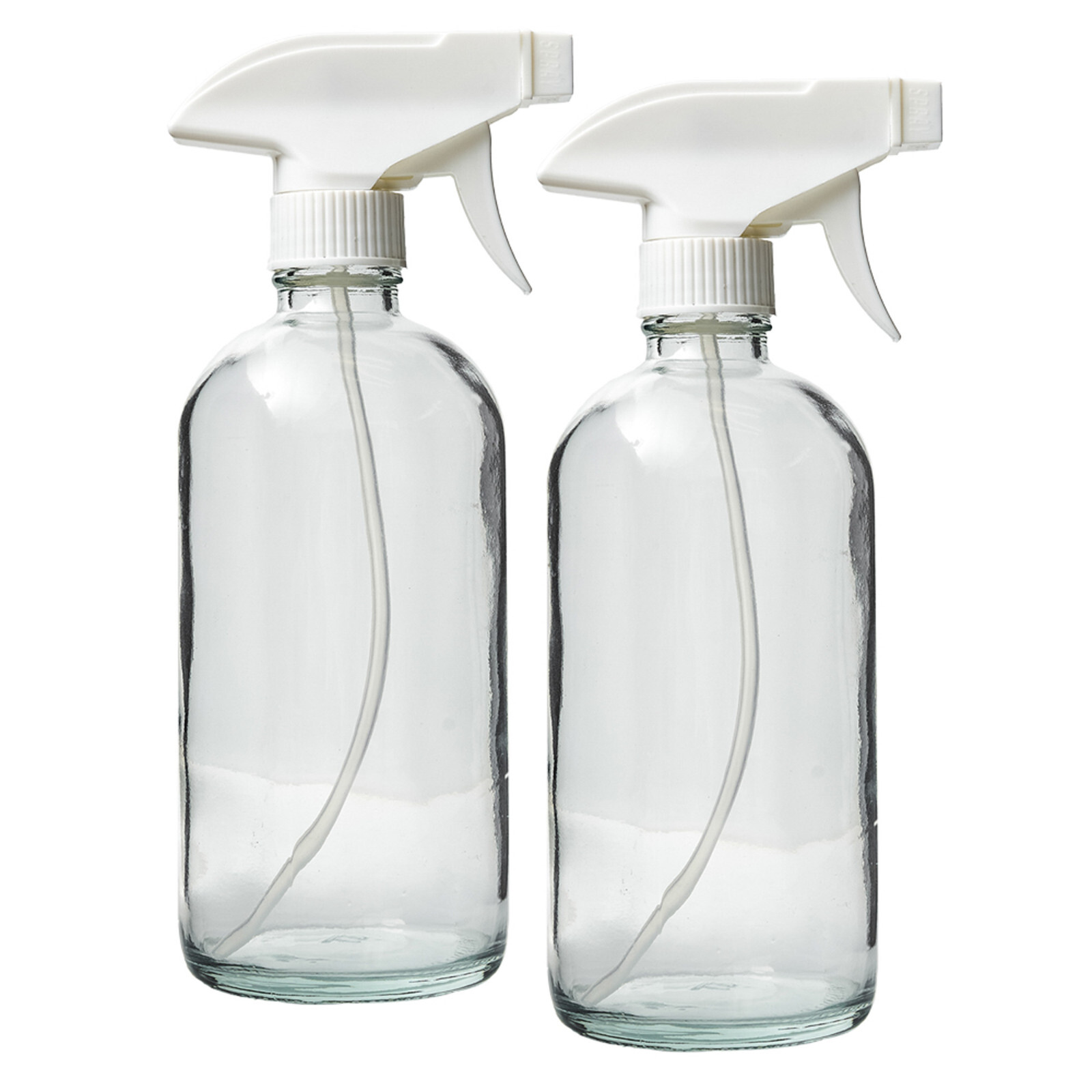 DMSOSTORE 8 oz. Glass Spray Bottles 2 Pack w/ White Trigger Sprayer, Adjustable gallery