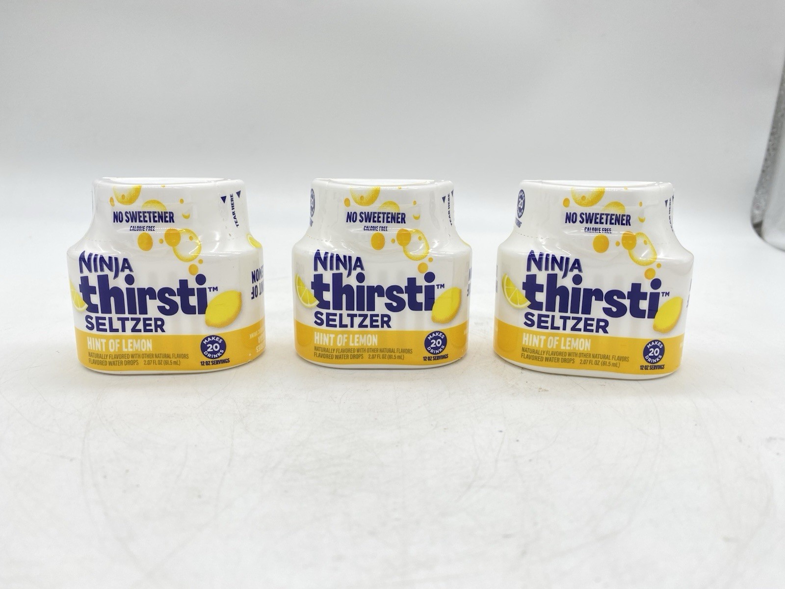Ninja Thirsti Splash Lemon Tart Flavored Water Drops 2.07 oz (x3) BB 10/2025 gallery
