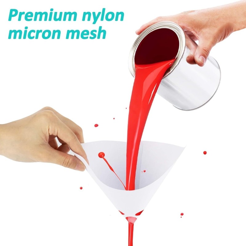 100PCS Paint Strainers Paper Cone Paint Mixing Cup Strainer Fine Mesh Filters... gallery