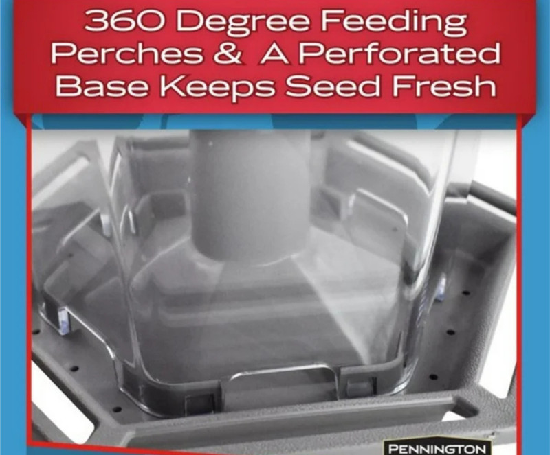 Pennington Earth Smart, Gray Plastic, Hopper Wild Bird Feeder, 2.5 lb. Capacity gallery