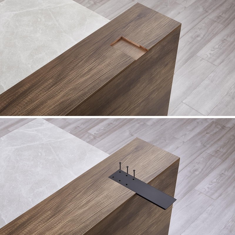10" Countertop Support Brackets (3 pcs) for Granite, 10" x 2.5" x 0.24" Heavy... gallery