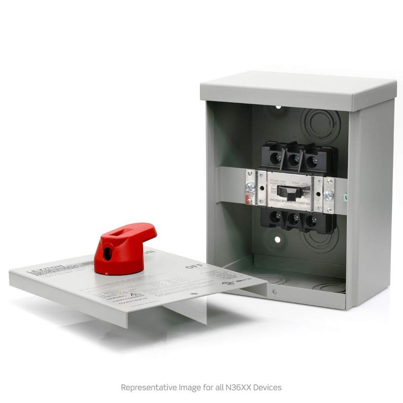 Leviton 60 Amp, 600 Volt, Toggle In Type 3R Enclosure, Double-Pole, AC Motor ... gallery