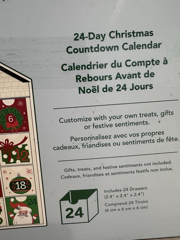 Real Simple 24-Day Customizable DIY Christmas Countdown Advent Calendar House gallery