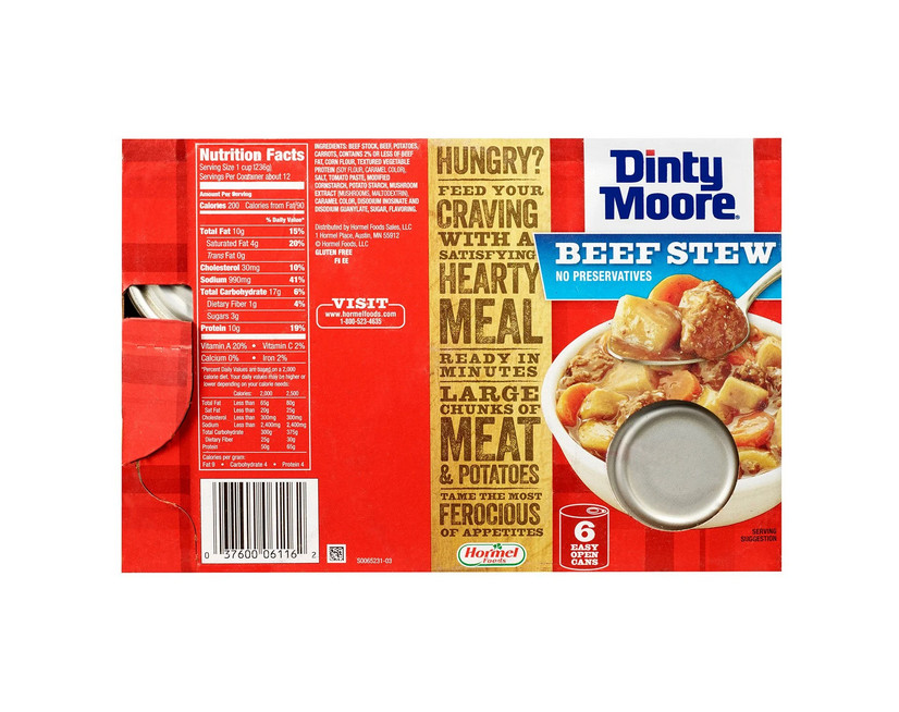 Dinty Moore Beef Stew 15oz 6 Pack Hearty Canned Meal Ready to Eat gallery