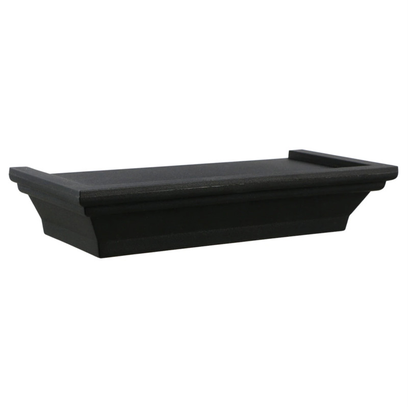 Greenbrier Black Small Floating Shelf, 8.625 inches x 4 inches x 1.5 inches gallery