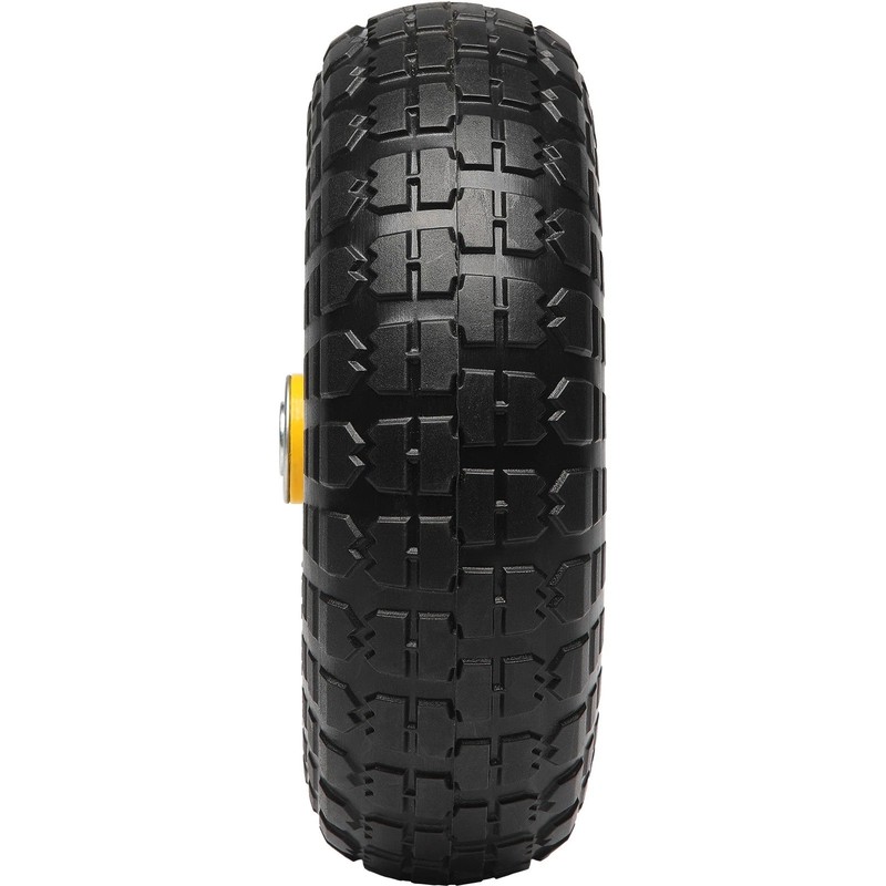 VEVOR Solid PU Run-Flat Tire Wheel Flat Free Tubeless Tire 10" 2-Pack 400 lbs gallery