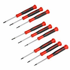 9-Pcs Precision Screwdriver Set, Phillips#0,00,000,Flat 1.5mm,2mm,2.5mm,T5,T6,T7