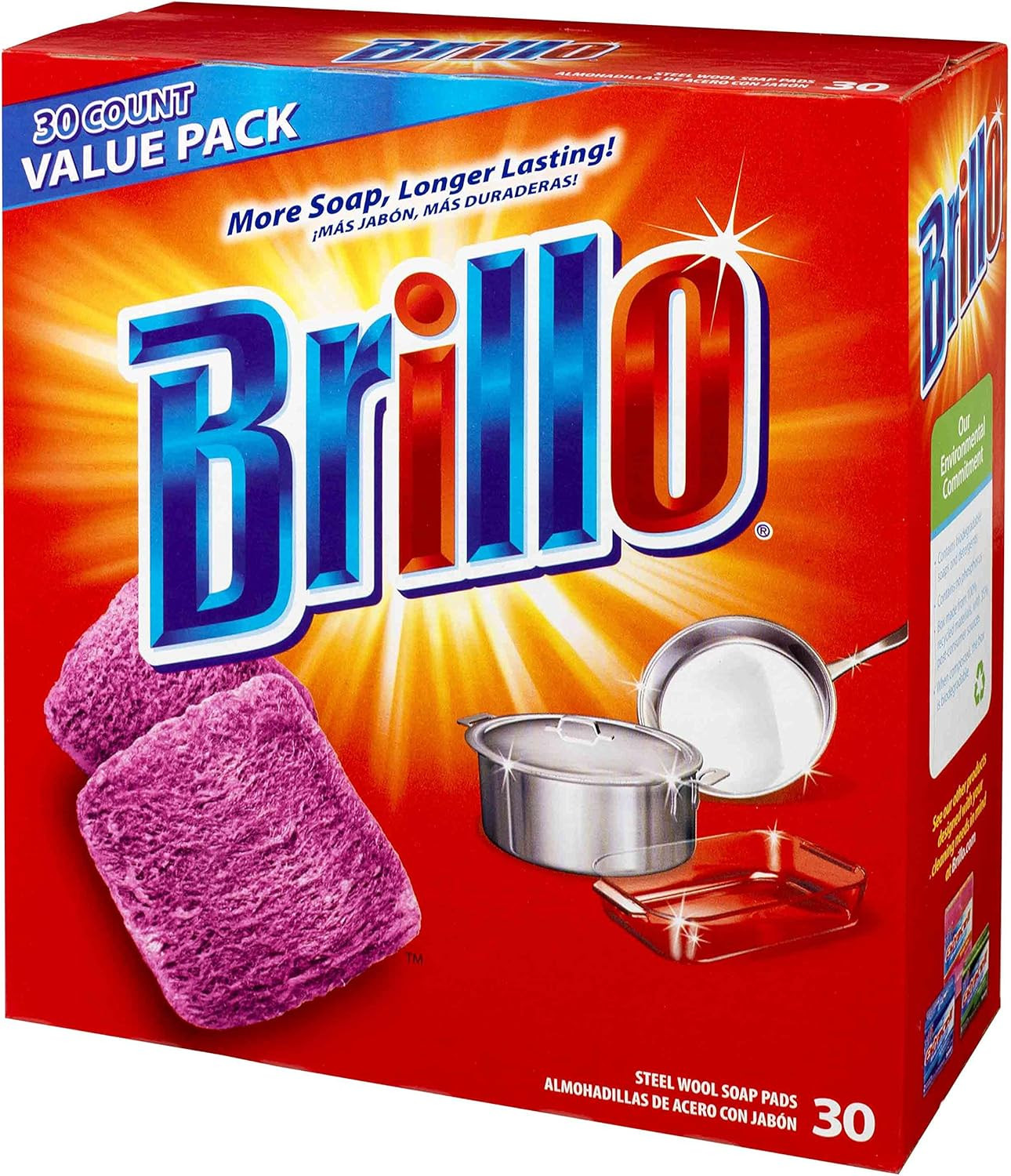 ® Steel Wool Soap Pads Original Scent (Red), 30-Count Jumbo Pack gallery