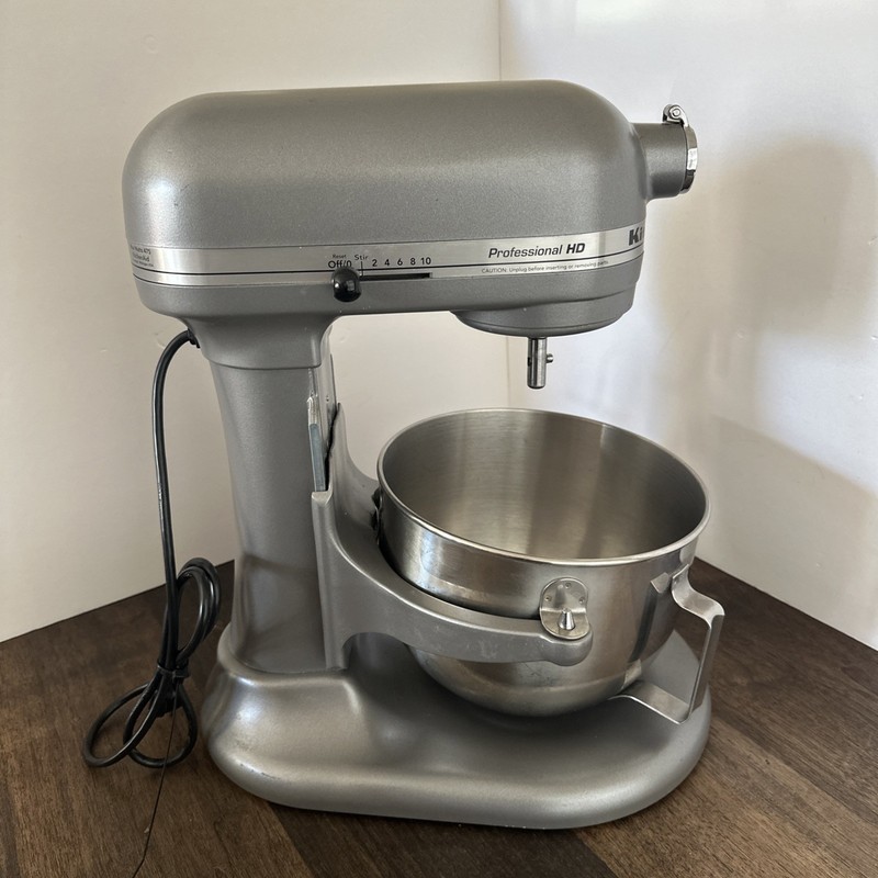 KitchenAid Professional HD KG25H3XSL Gray Bowl Lift Stand Mixer 10 Speed 475W gallery