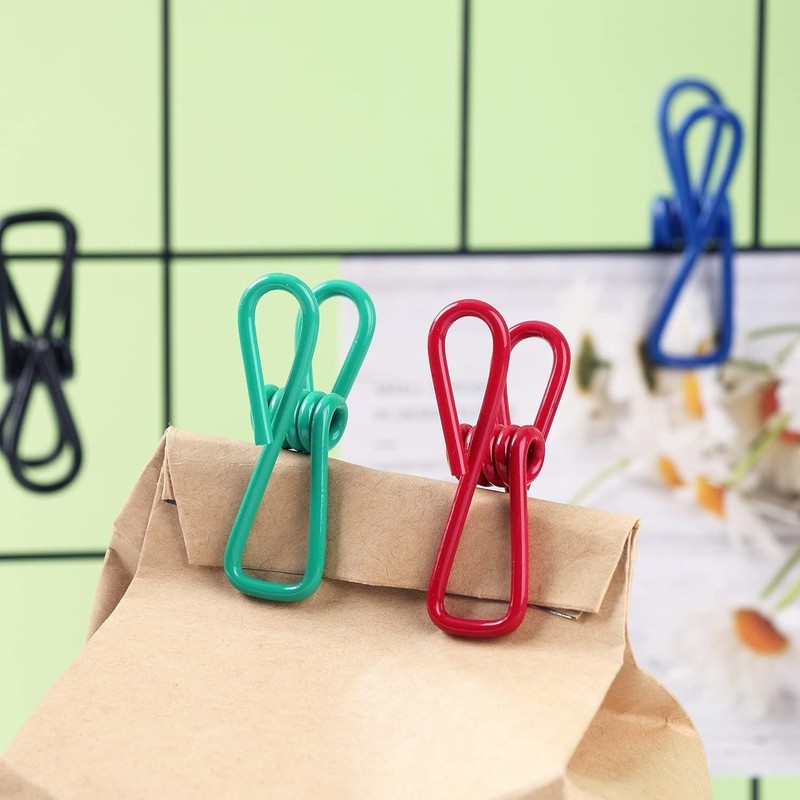 Chip Clips, Utility PVC-Coated Steel Clip for Food Package, Chips Bag, Clothe... gallery