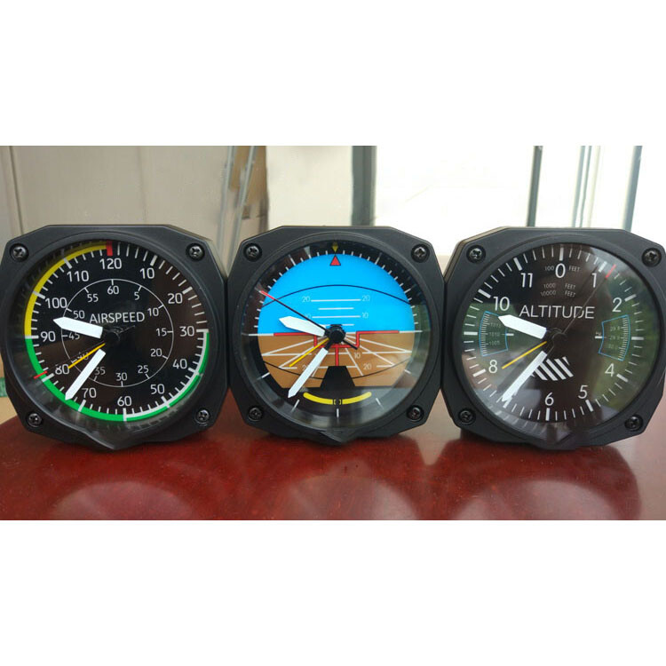 Aviation Alarm Clock Cessna/Diamond Cockpit Simulator Aircraft Instrument Clock gallery