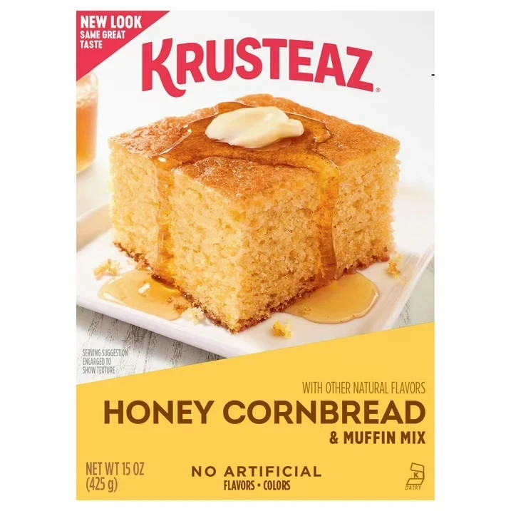 (3 pack) Krusteaz Honey Cornbread and Muffin Mix, Honey Cornbread Mix,15 oz Box gallery