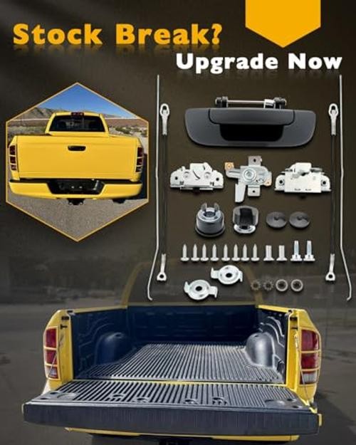 Tailgate Handle Latch Rebuild Kit, Compatible with 2002-2008 Dodge Ram 1500, gallery