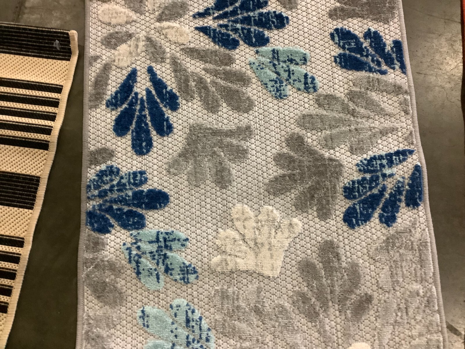 GREY / BLUE 2'-0" x 8'-0" Broken Thread Rug, Reduced Price 1172675855 CBN800F-28 gallery