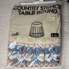 Country Stencil Geese Table Round 70×70 Inch Round Vintage Scotchgard gallery