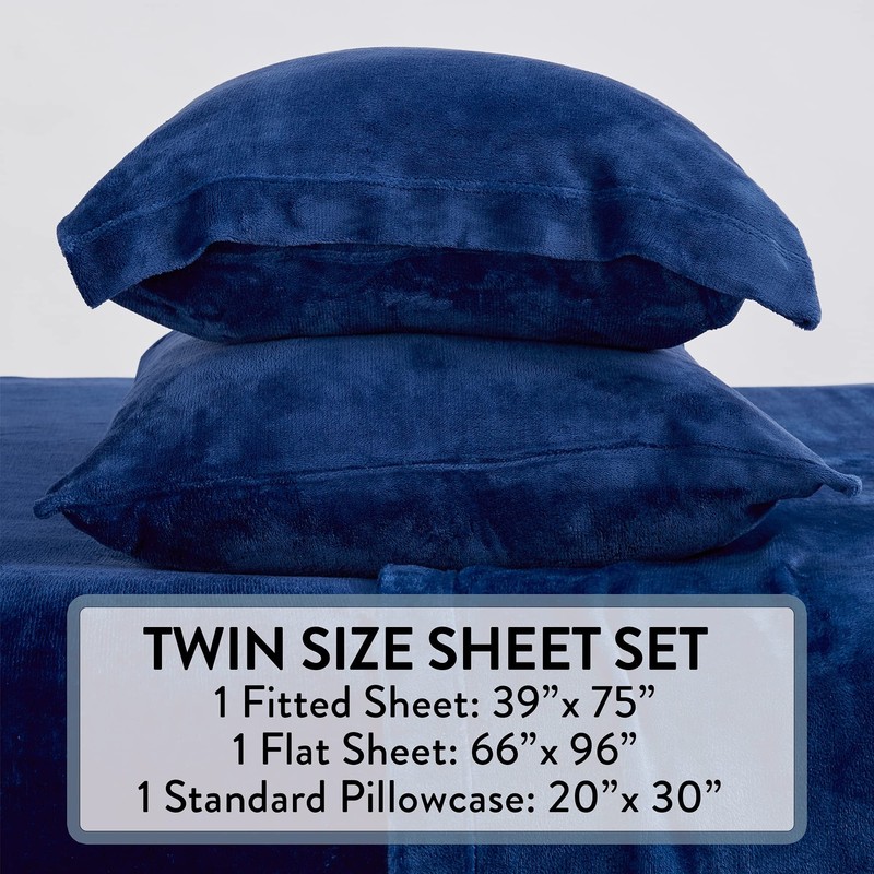 Ultra Soft Micro Fleece Sheets Set with Extra Deep Pockets | Extra Soft Velve... gallery